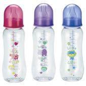 Tesco Standard Feeding Bottles Standard Neck 250ml 3pk