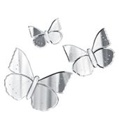 Venetian Set Of 3 Butterfly Mirrors