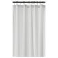 Croydex Plain Textile Shower Curtain Anti-Bac White