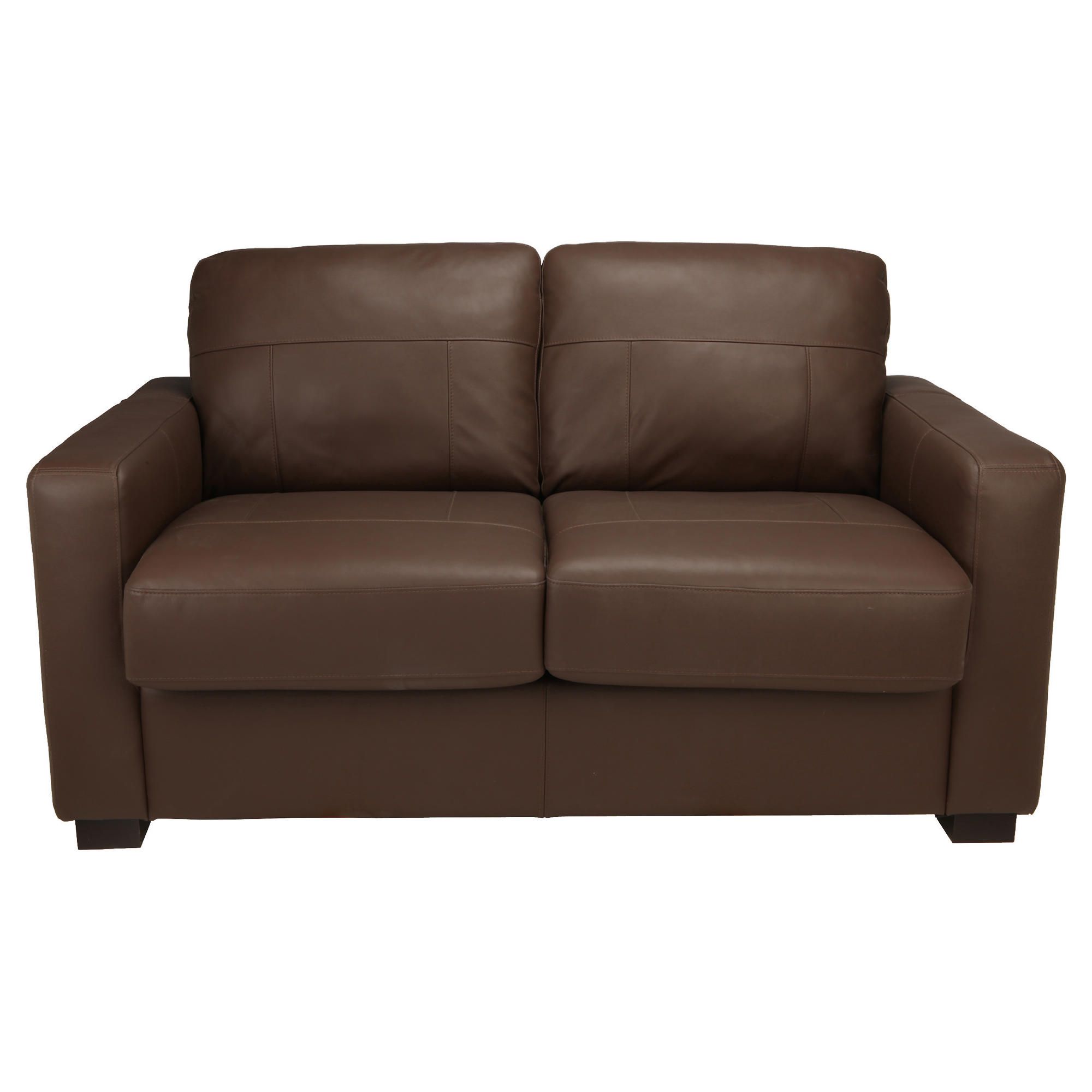 Colorado Leather Sofabed, Brown at Tesco Direct