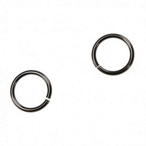 Image of Round Jump Rings 9mm - Black - 30 Pack