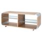 Alphason Aura 55" V Stand 3 Tier - AUR1100 Light Oak