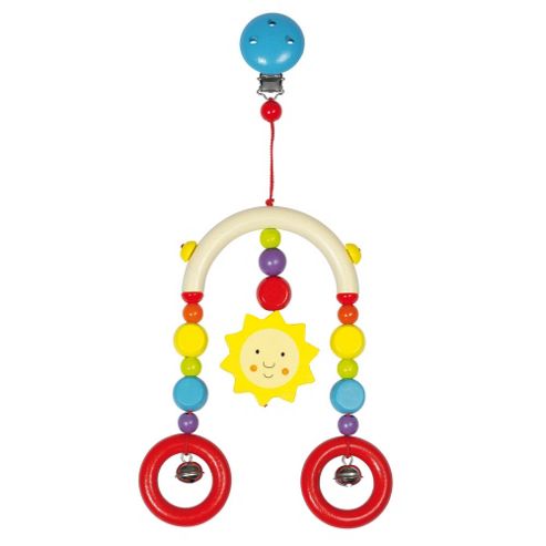 Image of Heimess 734560 Wooden Mini Trapeze Clip On Mobile (sun)