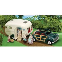 Sylvanian Families Caravan and Family Car