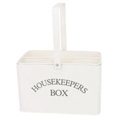 Cream Enamel Housekeepers Box