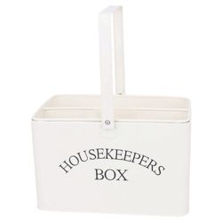Cream Enamel Housekeepers Box