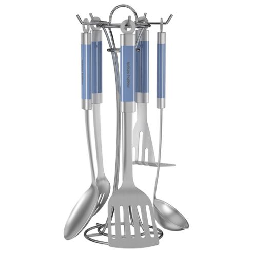 Image of Morphy Richards Accents Utensil Set, 5 Piece, Cornish Blue