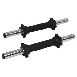 One Body 2 x 14 Inch Threaded Spinlock Dumbbell Bar with Collars