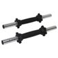 One Body 2 x 14 Inch Threaded Spinlock Dumbbell Bar with Collars