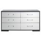 Sophia 6 Drawer Wide Chest Mirrored