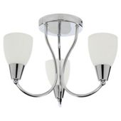 Tesco Lighting 3 Way Glass Ceiling Fitting