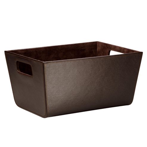 Image of Tesco Leather Effect Shelf Basket