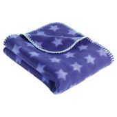 Tesco Kids Star Fleece Blanket, Blue
