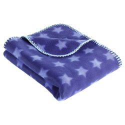 Tesco Kids Star Fleece Blanket, Blue