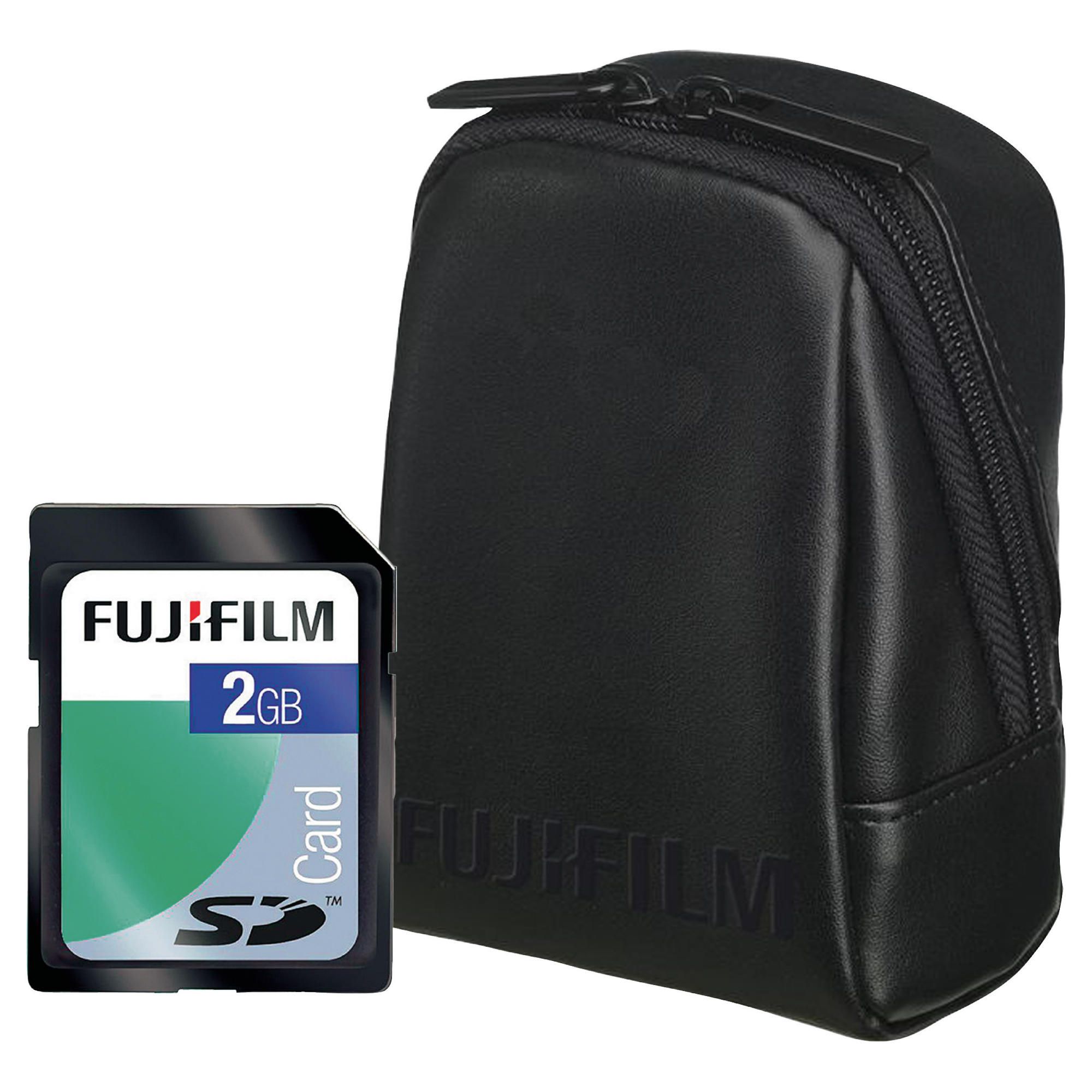 Fujifilm 2GB SD Card & Camera Case