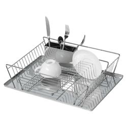 Stainless Steel Dish Drainer With Tray