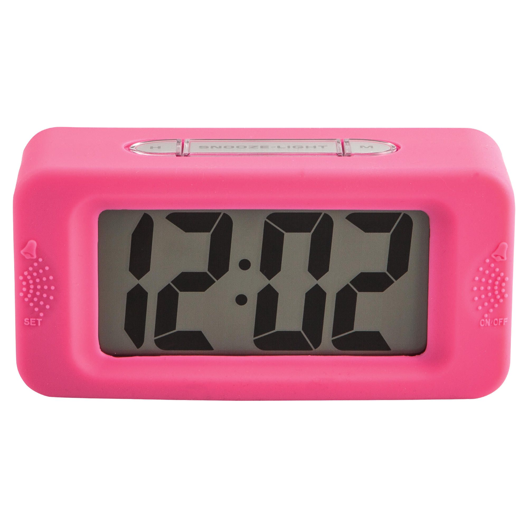 Tesco Direct Acctim Vivo Square Clock, Pink Special Savings Today