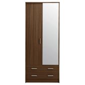 Compton Double Wardrobe, Walnut-effect