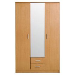 Compton Triple Wardrobe, Beech-Effect