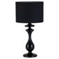 Tesco Lighting Spindle Table Lamp, Black