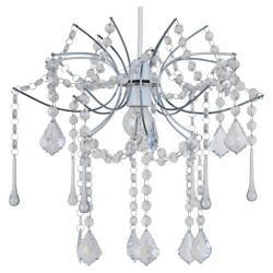 Tesco Lighting New Waterfall Pendant, Clear