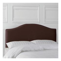Laredo King Faux Leather Headboard, Chocolate
