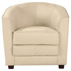 Miami Faux Suede Chair, Natural