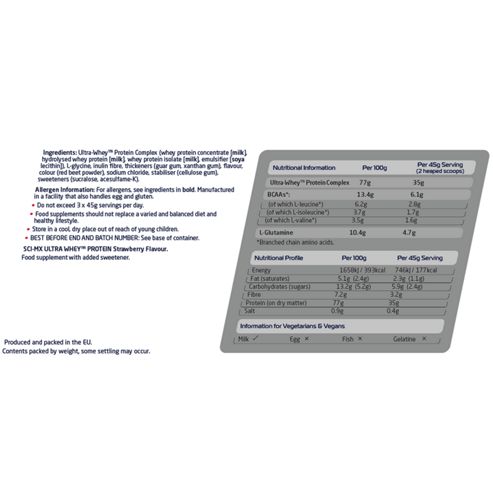 Image of Sci-mx 100% Ultragen Whey Protein 2.28kg Strawberry