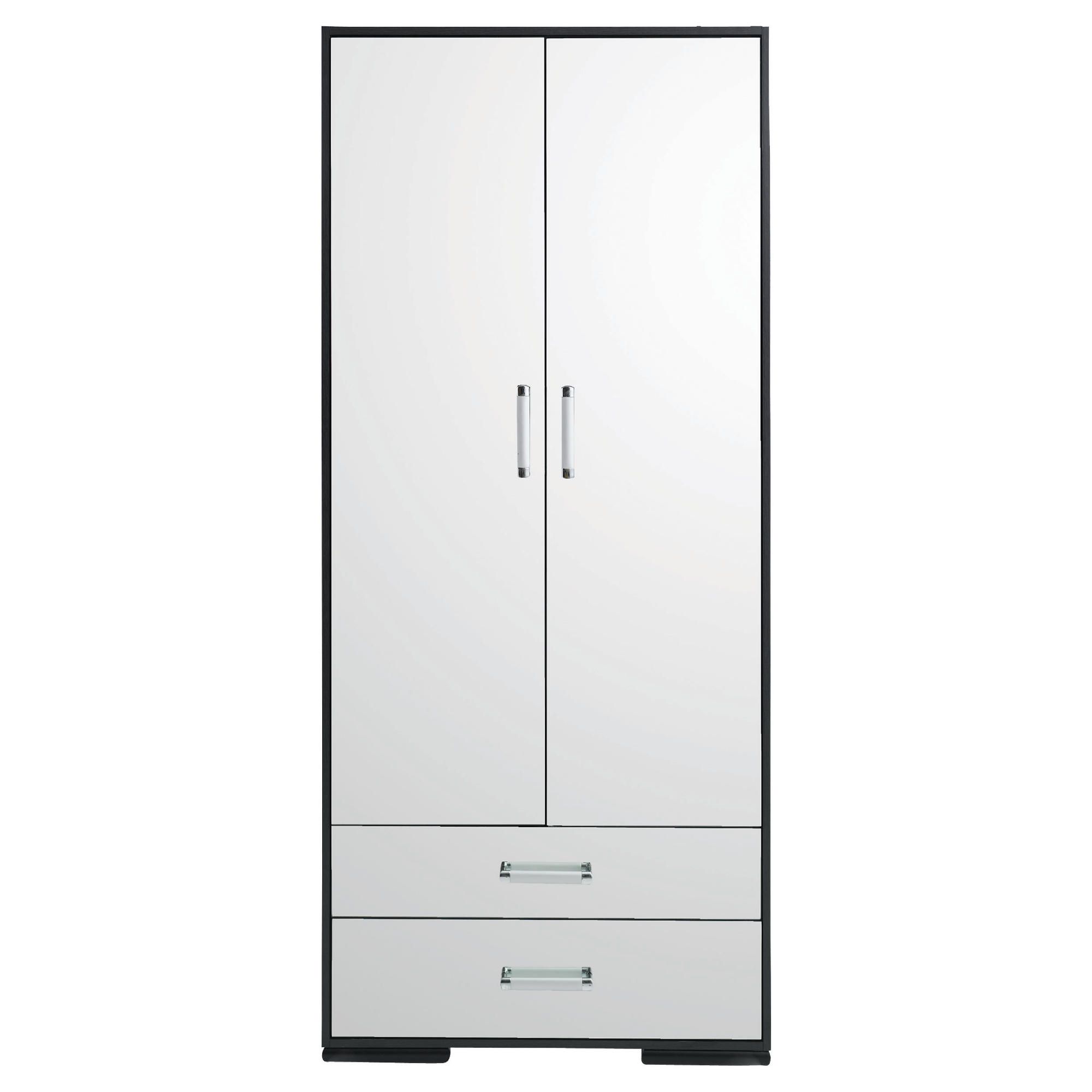 Sophia 2 Door 2 Drawer Robe Mirrored at Tesco Direct