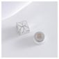 Sterling Silver Set Of 2 White Enamel Bead Charms