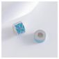 Sterling Silver Set Of 2 Blue Enamel Bead Charms