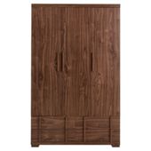 Brandon Triple Wardrobe, Walnut-Effect