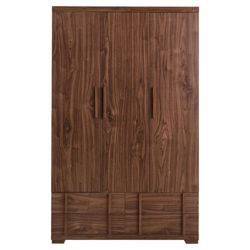 Brandon Triple Wardrobe, Walnut-Effect