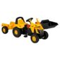 JCB Tractor Pedal Ride-On With Trailer & Scoop