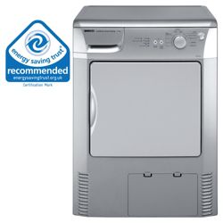 Beko DRCS68 Condenser Tumble Dryer, 6 kg Load, C Energy Rating. Silver