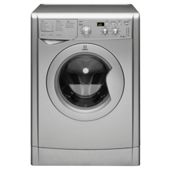 Indesit IWD7145S Washing Machine, 7kg Wash Load, 1400 RPM Spin, A Energy Rating. Silver