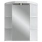 Single Door Illuminated Cabinet & Shelves White