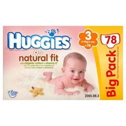 Huggies Natural Fit Big Pack Size 3 (x78)