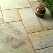 Natural Fossilstone Patio Kit 5.76m2