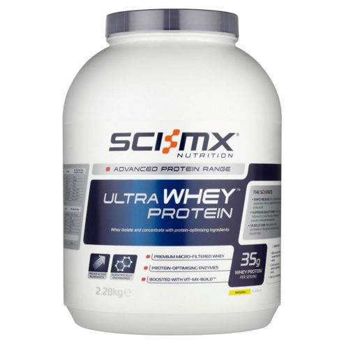 Image of Sci-mx 100% Ultragen Whey Protein 2.28kg Banana