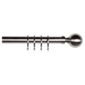 Bay Window Pole Kit Satin Steel – 200cm