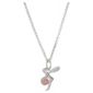 Sterling Silver Rose Quartz Fairy Pendant