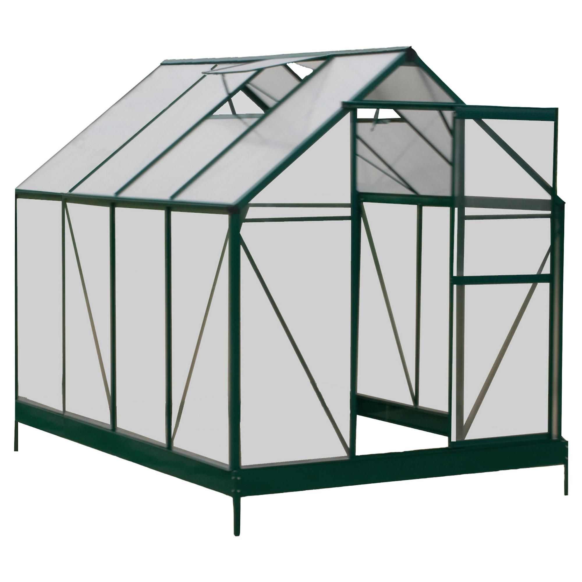 Mercia 6x8 Polycarbonate Greenhouse at Tesco Direct