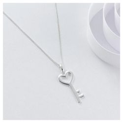 Sterling Silver Key Pendant