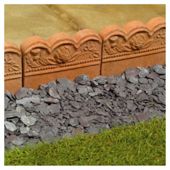 Terracotta Tudor Rose Edging 215x190mm 50pc