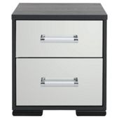Sophia 2 Drawer Bedside Chest Mirrored
