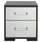 Sophia 2 Drawer Bedside Chest Mirrored