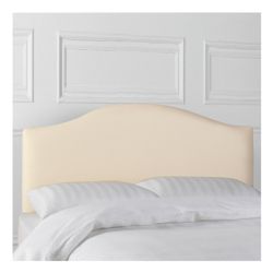 Laredo King Faux Leather Headboard, Cream