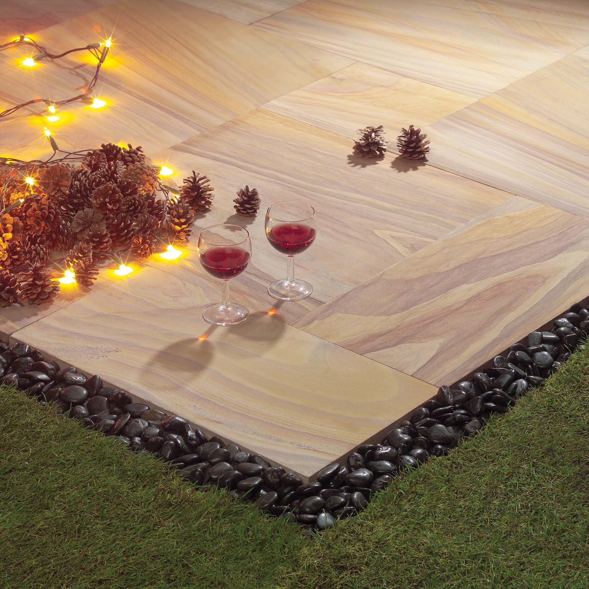 Natural Stone Indian Sunset Kit 5.76m2 at Tescos Direct