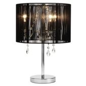 Tesco 5* Hotel Larissa Table Lamp, Black